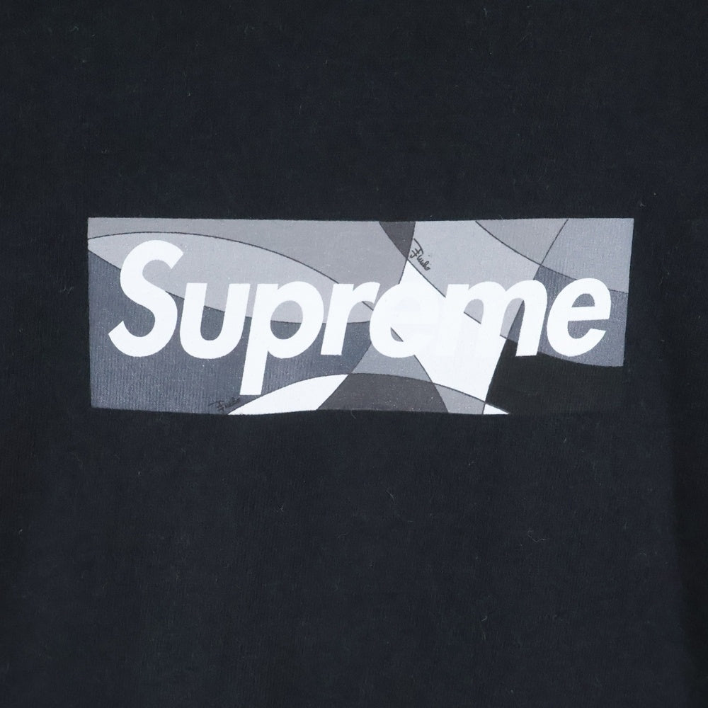 SUPREME(シュプリーム) 21SS Emilio Pucci Box Logo Tee エミリオ・プッチ ボックスロゴ 半袖Tシャツ カットソー ブラック