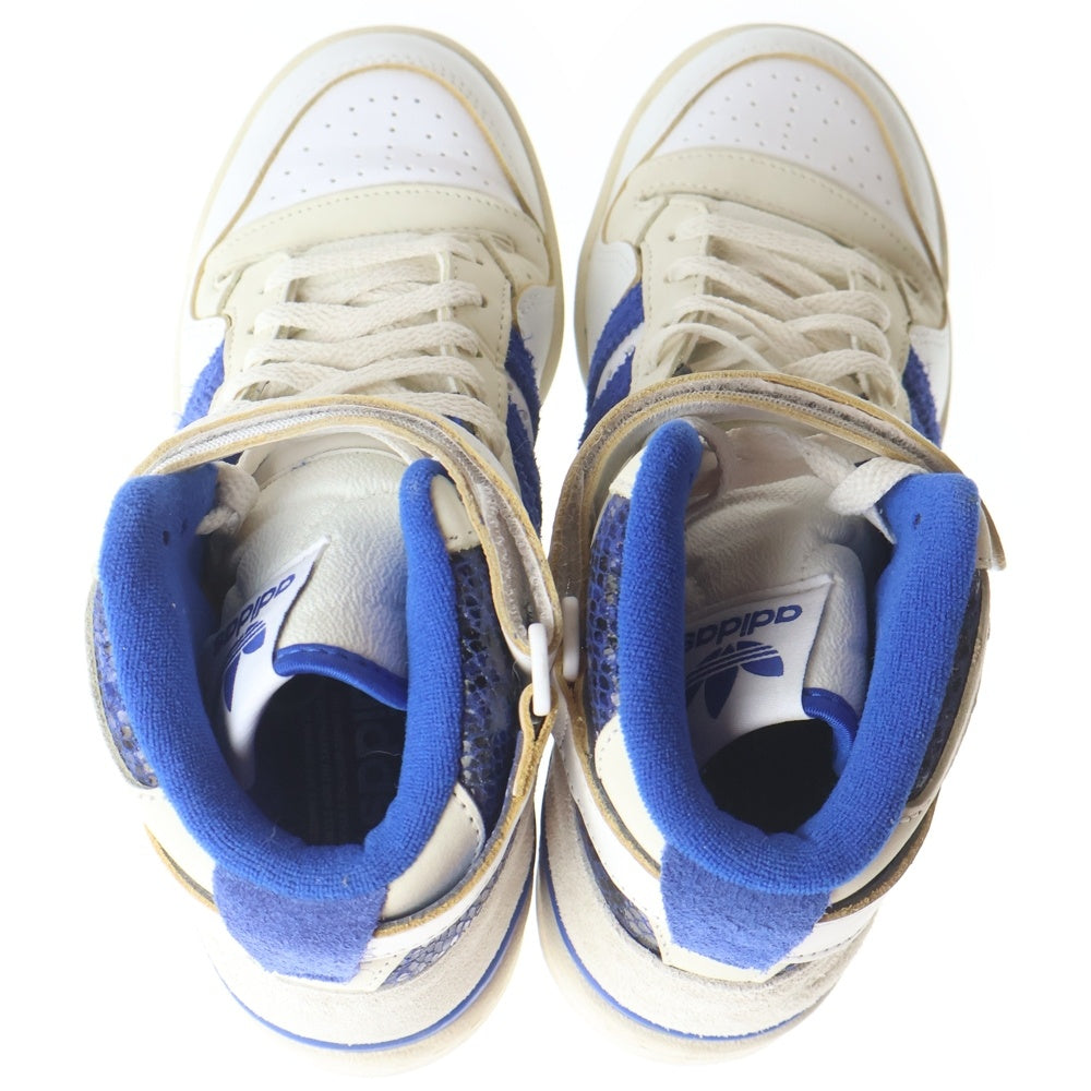 adidas(アディダス) FORUM 84 HI FZ6300 フォーラム84 ハイカットスニーカー ホワイト/ブルー US6.5/24.5cm レディース