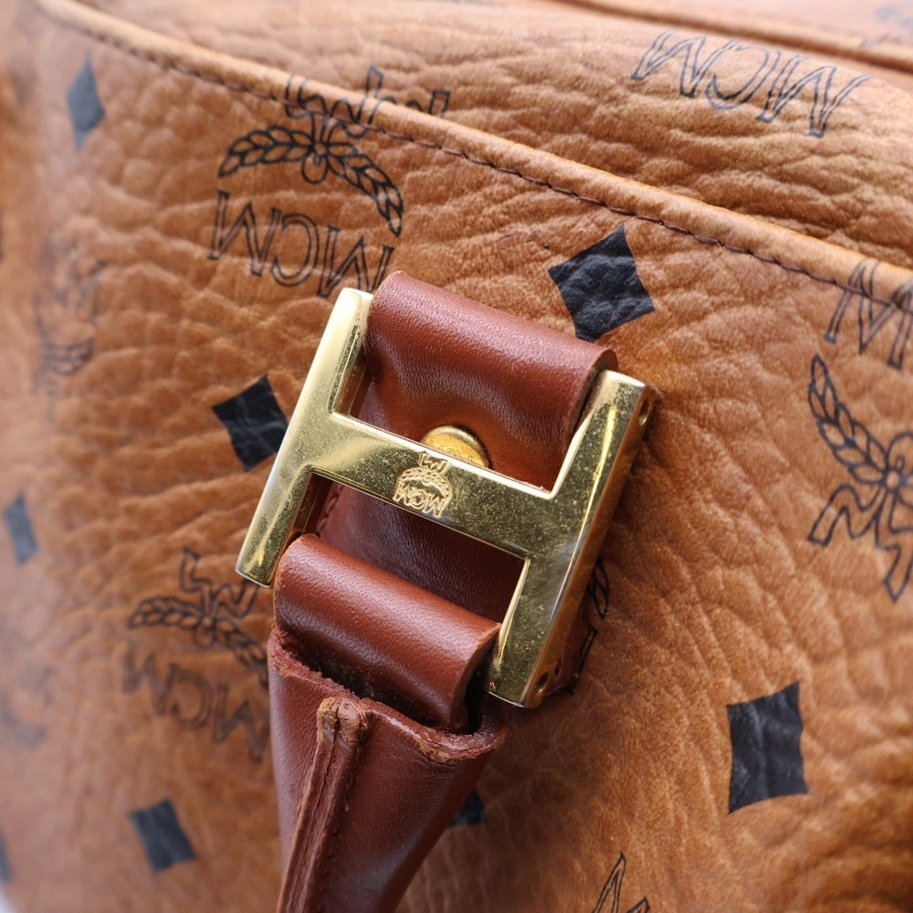 MCM(エム シー エム) ヴィセトス ミニボストンバッグ レザー ブラウン レディース