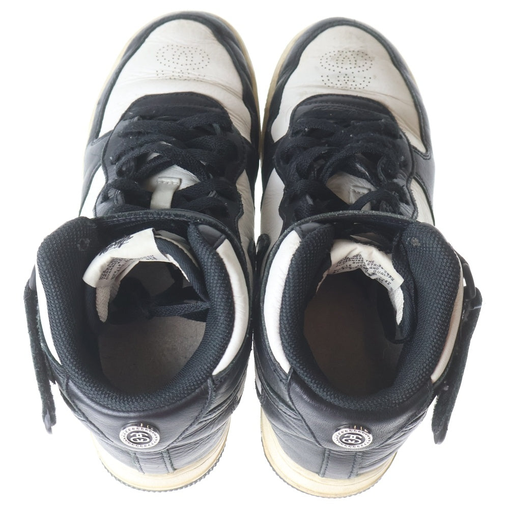 NIKE(ナイキ) ×STUSSY AIR FORCE 1 MID DJ7840-002 ステューシー エアフォース1 ミッドカットスニーカー ホワイト/ブラック US6/24cm レディース