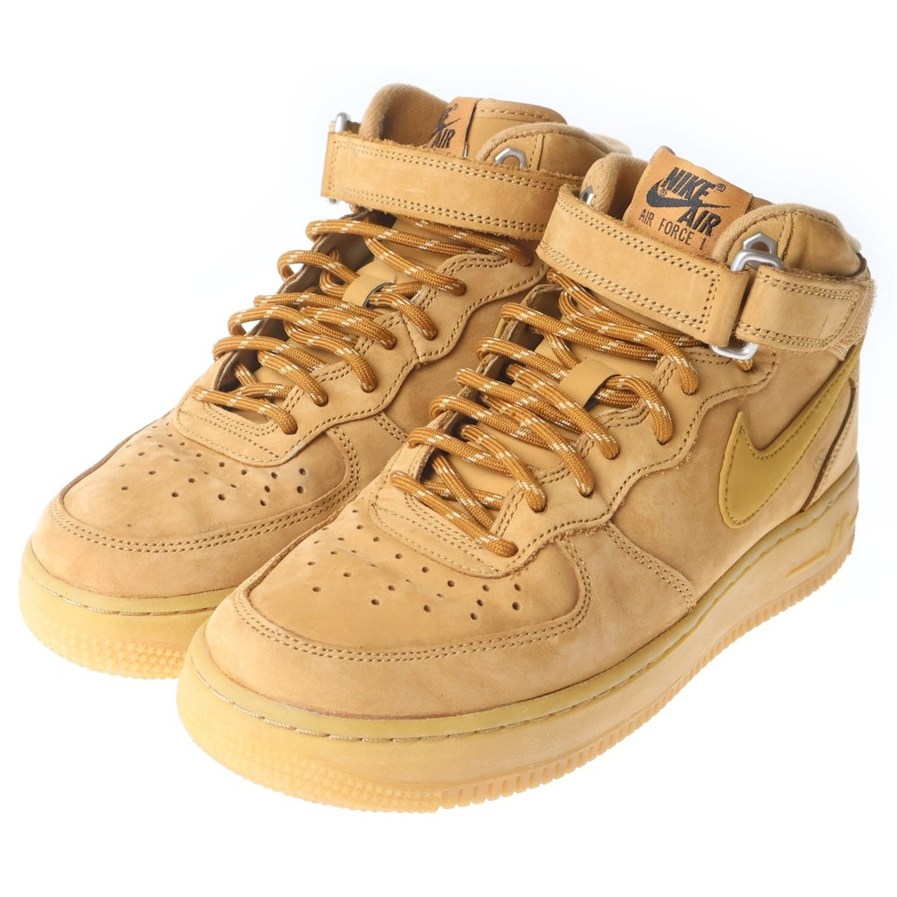 NIKE(ナイキ) AIR FORCE 1 MID '07 WB FLAX DJ9158-200 エアフォース1 ミッドカットスニーカー ブラウン US6.5/24.5cm レディース