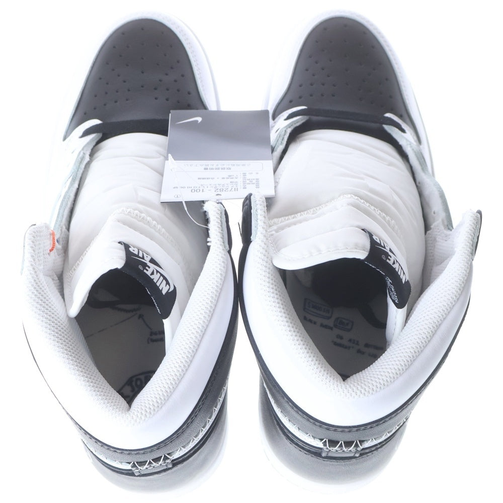 NIKE(ナイキ) ×fragment design AIR JORDAN 1 HIGH RETRO OG エアジョーダン1 レトロ ハイ オージースニーカー US10.5/28.5cm ホワイト/ブラックII7282-100