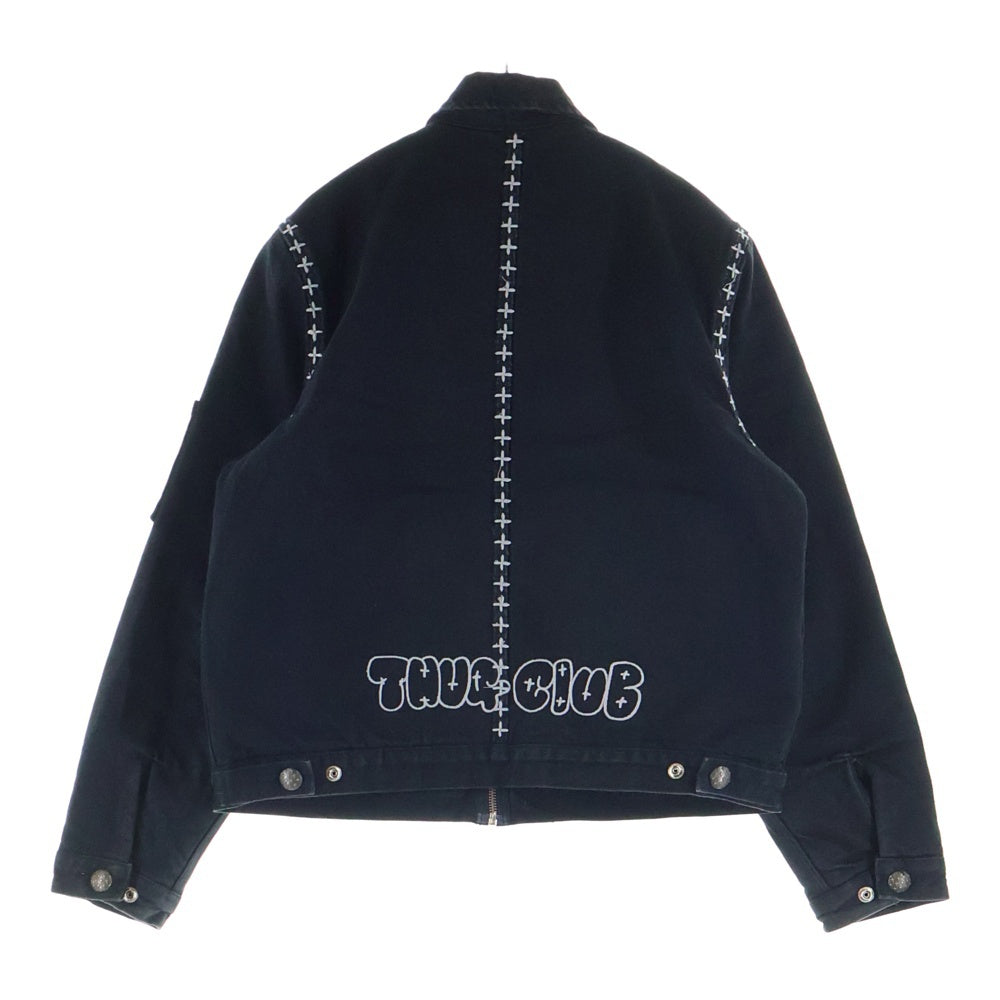 THUG CLUB(サグクラブ) ×Dickies ×Stitch Eisenhower ×ディッキーズ ×ステッチ アイゼンハワー ジャケット ブラック