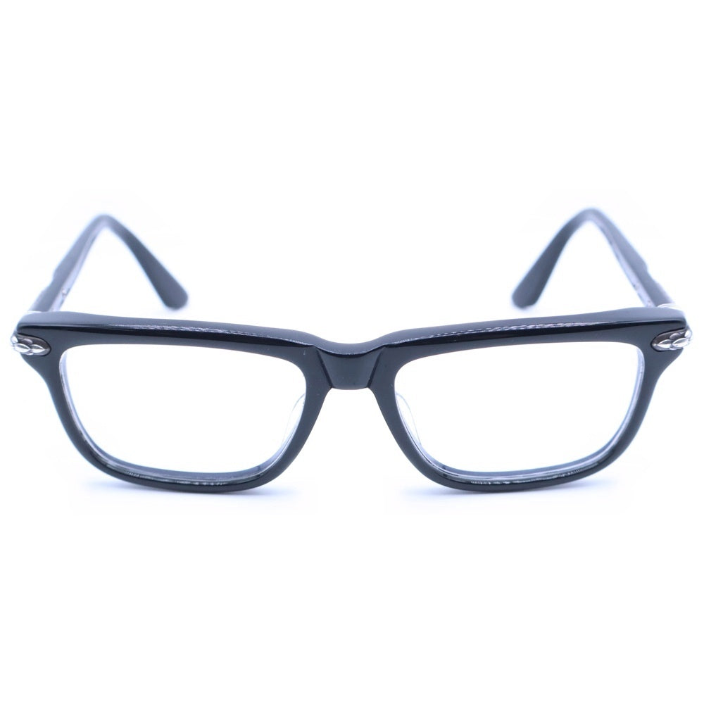 CHROME HEARTS(クロムハーツ) LITTLE DINGER リトル ディンガー フレアニーテンプル ウェリントンサングラス メガネ ブラック/シルバー