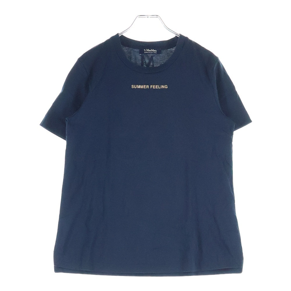 Max Mara(マックスマーラ) Summer Feeling サマーフィーリング 半袖Tシャツ カットソー ネイビー レディース