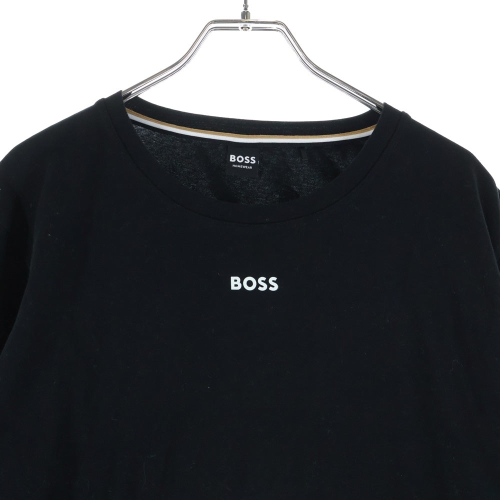 HUGO BOSS(ヒューゴボス) ロゴ 長袖シャツ ロングTシャツ カットソー ブラック レディース