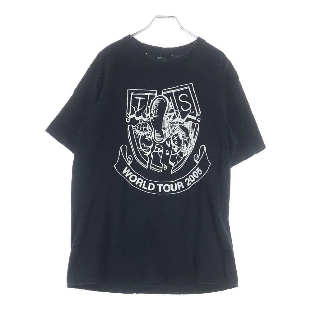 NUMBER (N)INE(ナンバーナイン) 05AW WORLD TOUR THS期 ワールドツアー プリント半袖Tシャツ カットソー ブラック