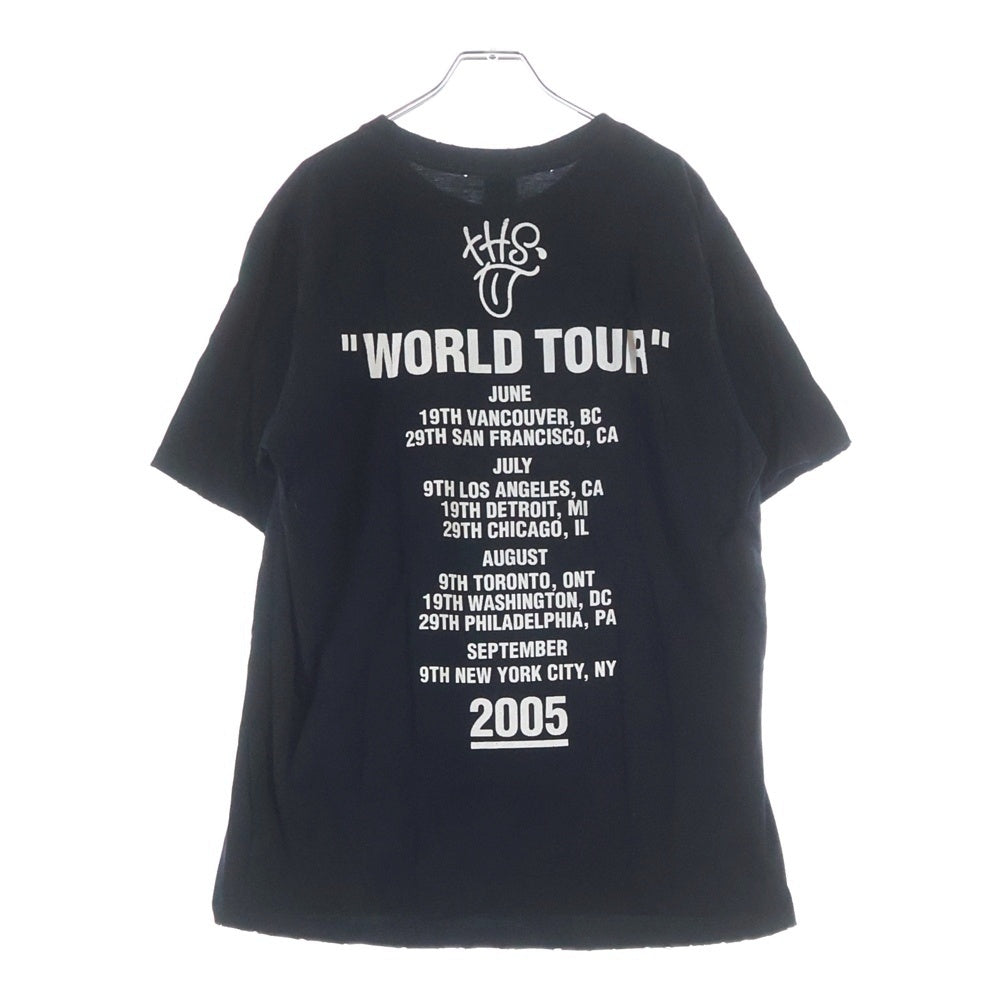 NUMBER (N)INE(ナンバーナイン) 05AW WORLD TOUR THS期 ワールドツアー プリント半袖Tシャツ カットソー ブラック