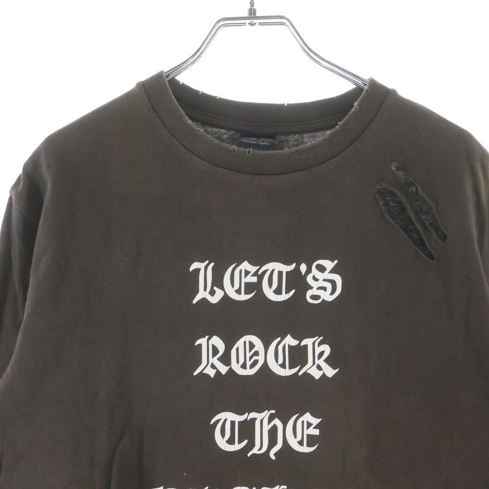 NUMBER (N)INE(ナンバーナイン) Let's Rock The Bushes GIVE期 反戦 ダメージ加工 ブラウン