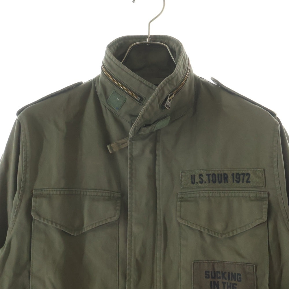 HYSTERIC GLAMOUR(ヒステリックグラマー) ×THE ROLLING STONES M65 ローリングストーンズ ミリタリージャケット カーキ 0241AB07