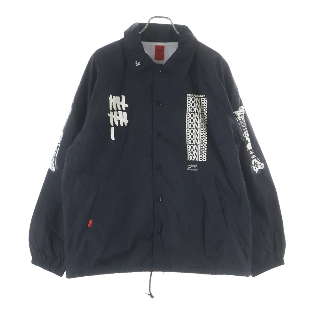 WTAPS(ダブルタップス) BONES RISE ABOVE DISARMAMENT BONES JACKET ナイロンコーチジャケット ブラック