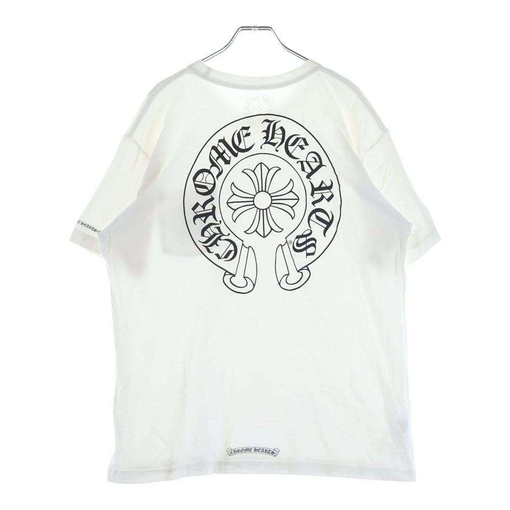 CHROME HEARTS(クロムハーツ) HORSESHOE S/S TEE ホースシュープリント 半袖Tシャツ カットソー ホワイト