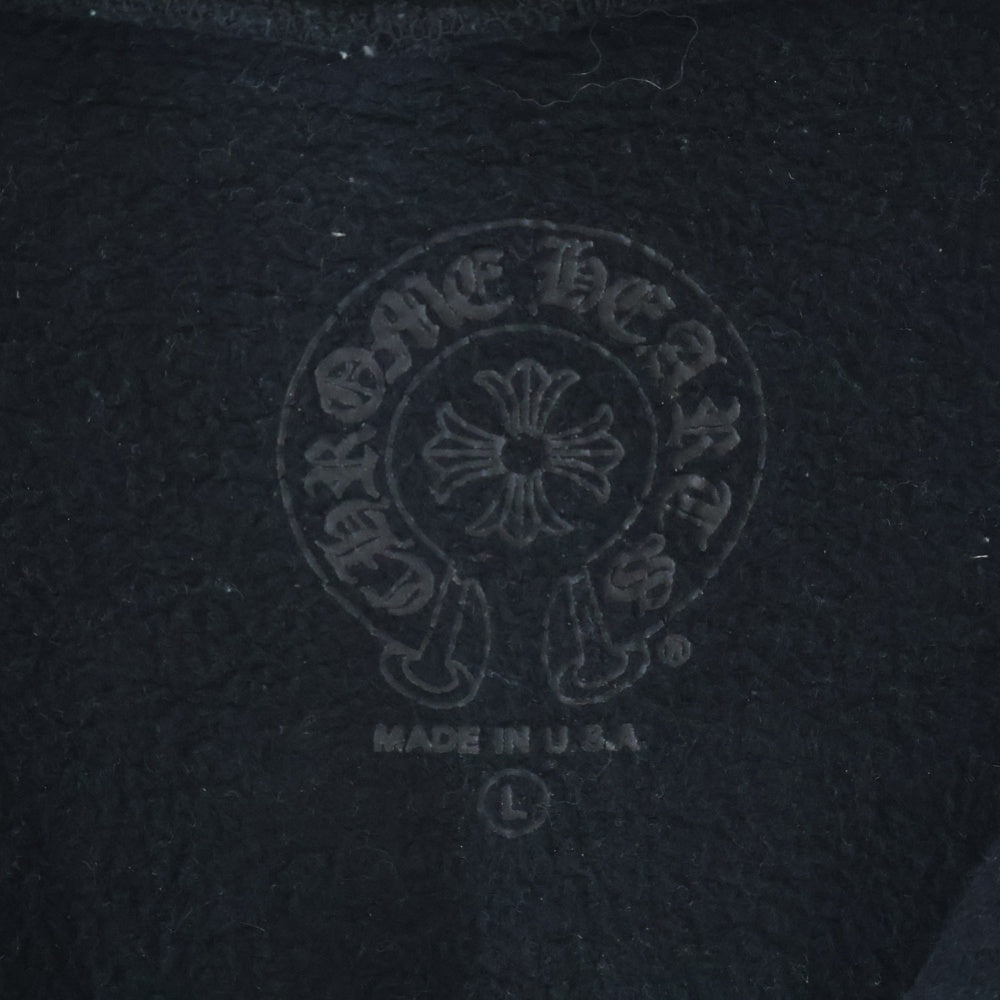 CHROME HEARTS(クロムハーツ) SWTSHRT HD ZIP バックFOTIプリントジップパーカー ブラック