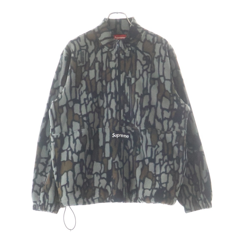 SUPREME(シュプリーム) 20AW Polartec Half Zip Pullover ポーラテックハーフジッププルオーバー フリースジャケット 総柄 カーキ