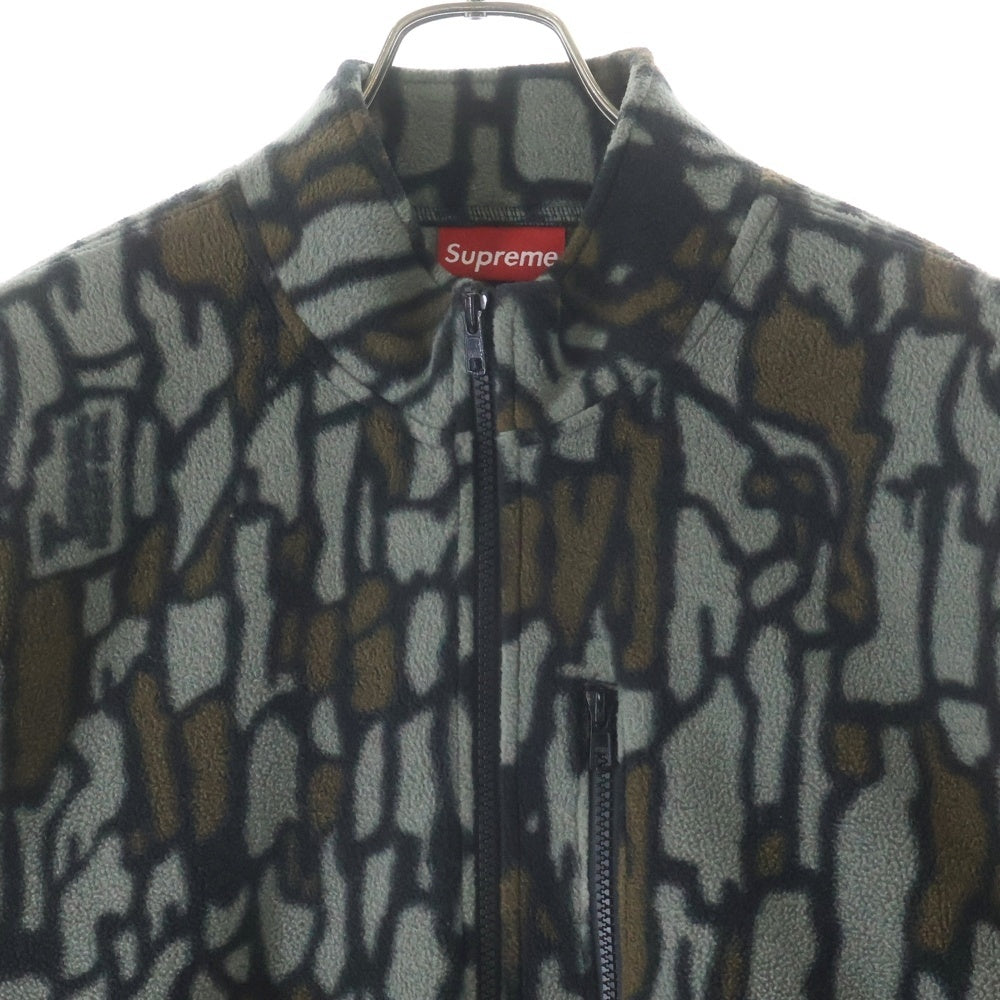 SUPREME(シュプリーム) 20AW Polartec Half Zip Pullover ポーラテックハーフジッププルオーバー フリースジャケット 総柄 カーキ