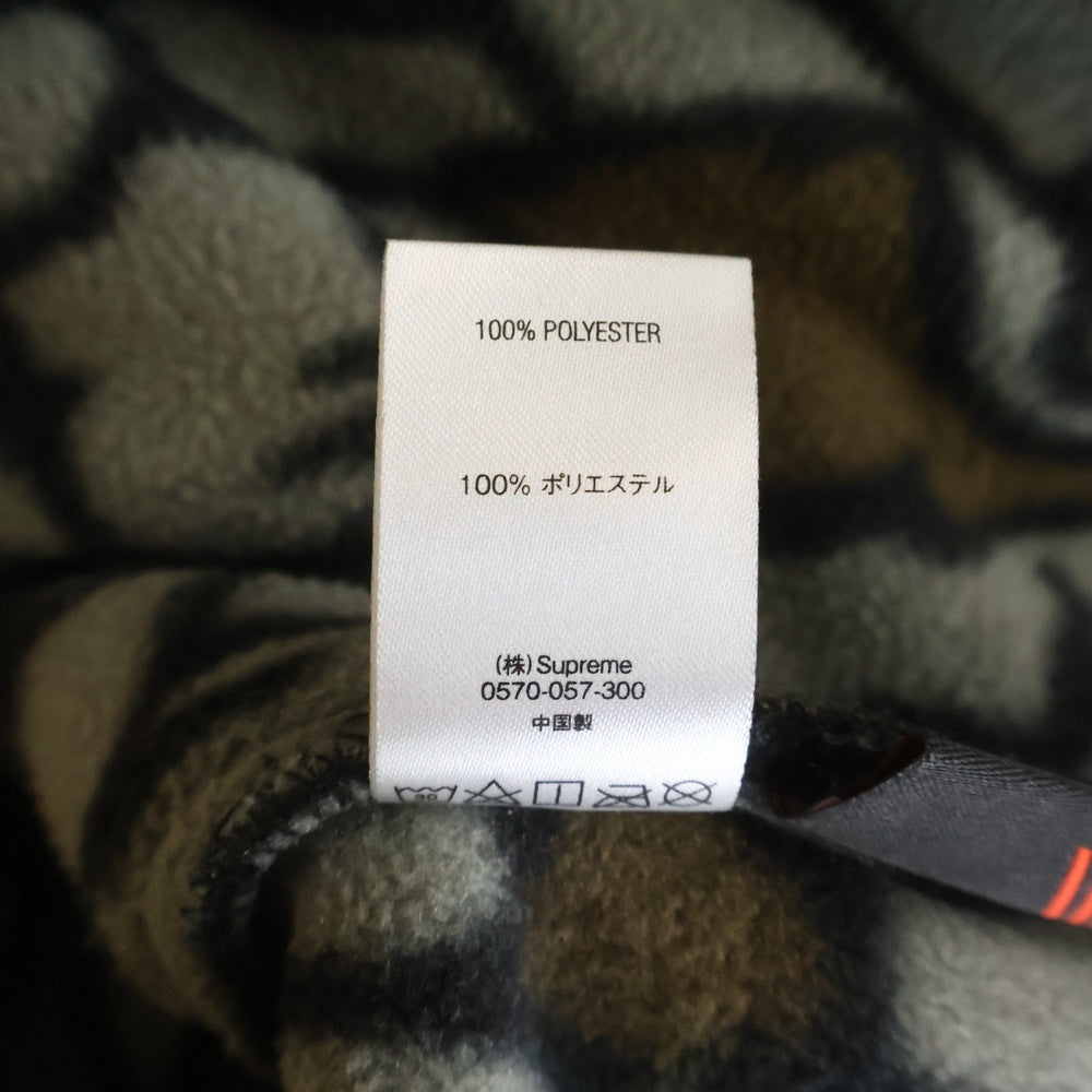 SUPREME(シュプリーム) 20AW Polartec Half Zip Pullover ポーラテックハーフジッププルオーバー フリースジャケット 総柄 カーキ