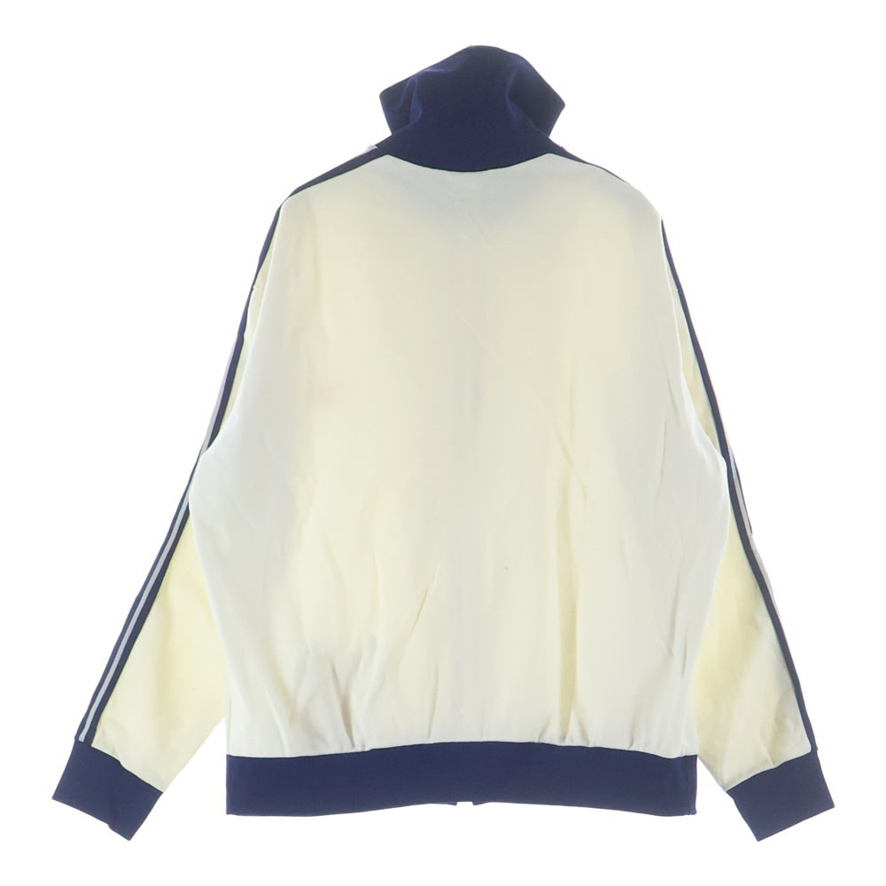 adidas(アディダス) 60s 地球儀トラックジャケット ジップアップ ジャージ フランス製 ホワイト/ネイビー
