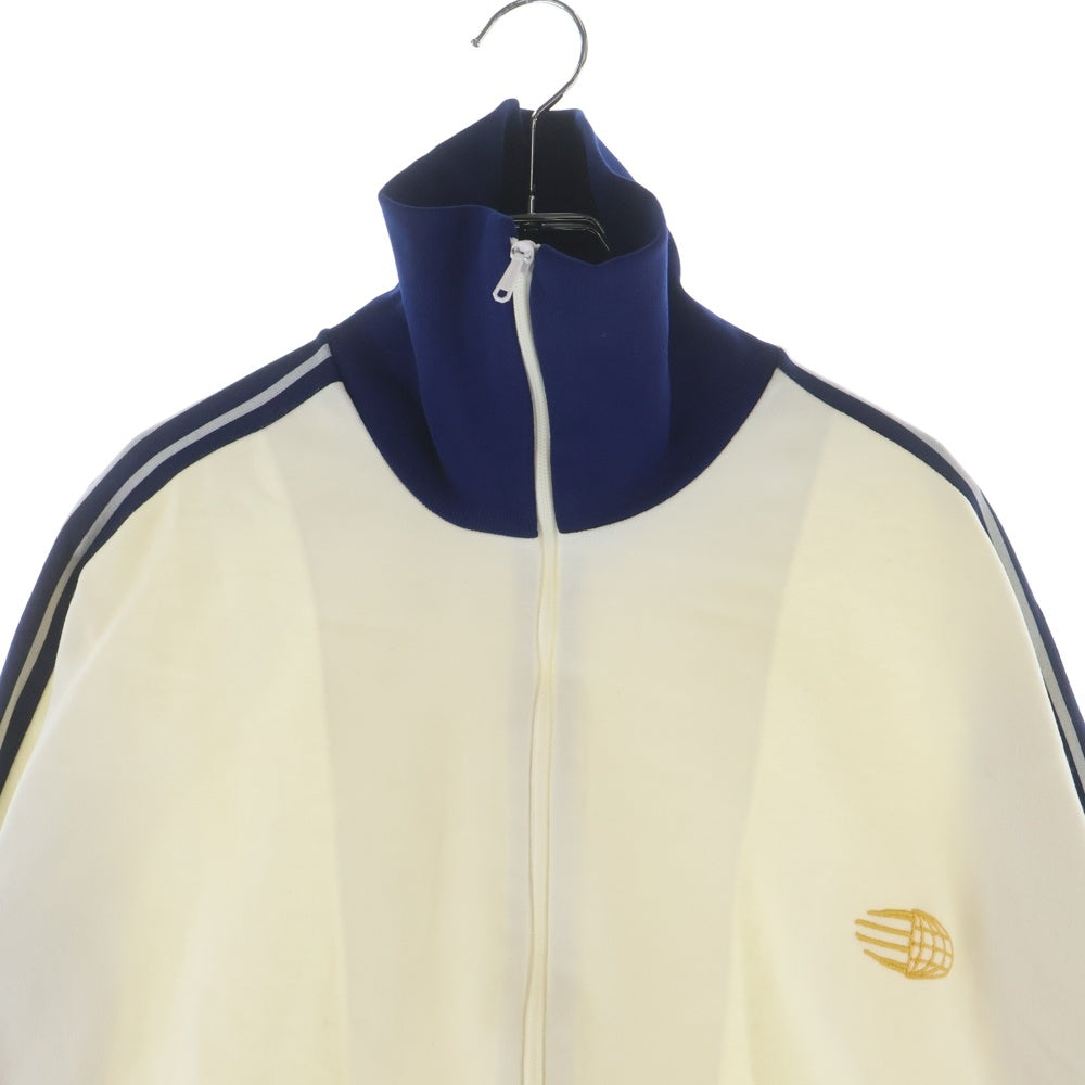 adidas(アディダス) 60s 地球儀トラックジャケット ジップアップ ジャージ フランス製 ホワイト/ネイビー