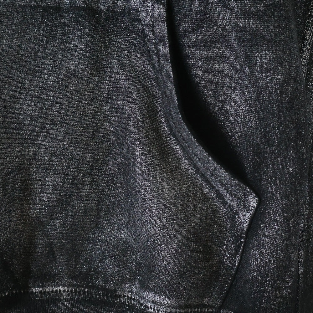 SUPREME(シュプリーム) 24SS ×MM6 Maison Margiela Foil Box Logo Hooded Sweatshirt エムエムシックスメゾンマルジェラ ボックスロゴ スウェット プルオーバーパーカー ブラック