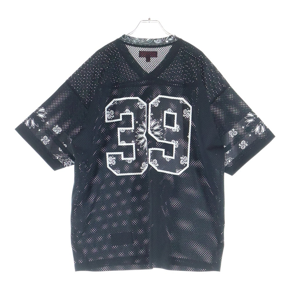 SUPREME(シュプリーム) 25SS Bandana Football Jersey バンダナ フットボール ジャージ メッシュ 半袖Tシャツ ブラック