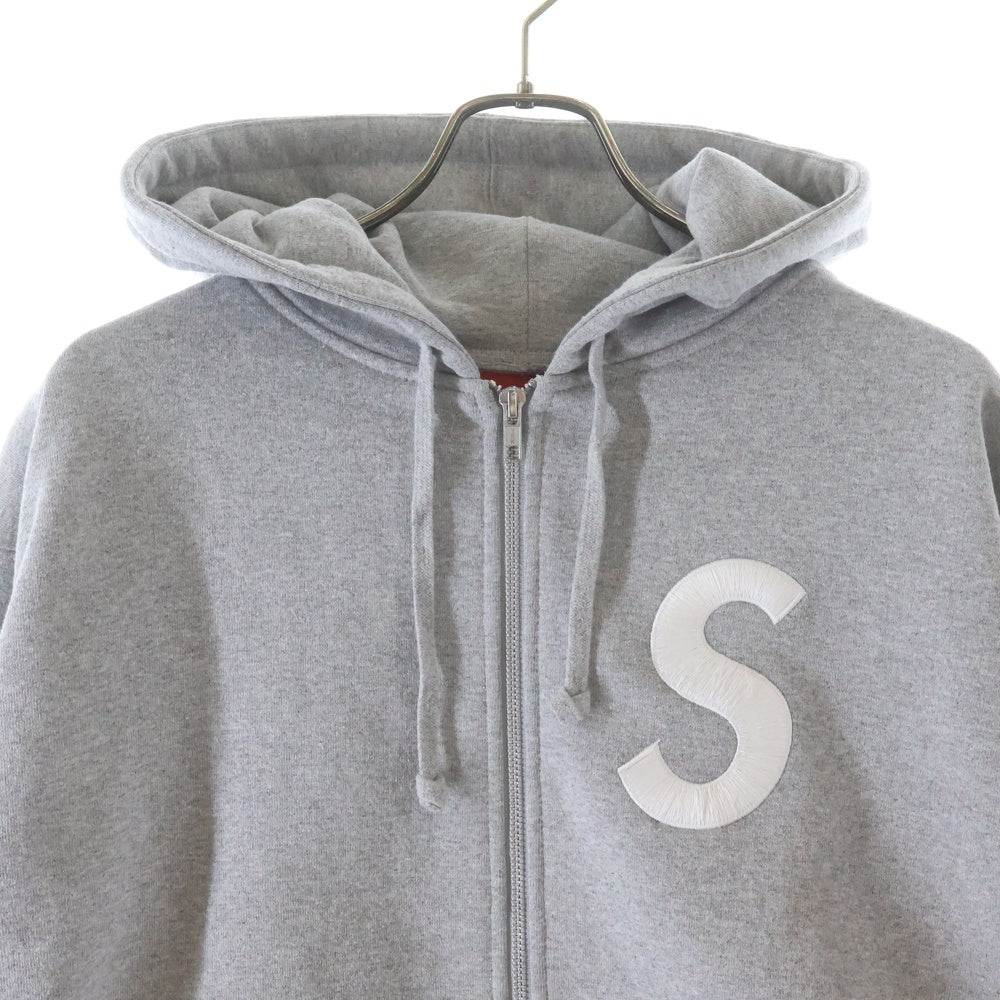 SUPREME(シュプリーム) 25AW S Logo Zip Up Hooded Sweatshirtエス Sロゴ ジップアップ フーディー パーカー グレー