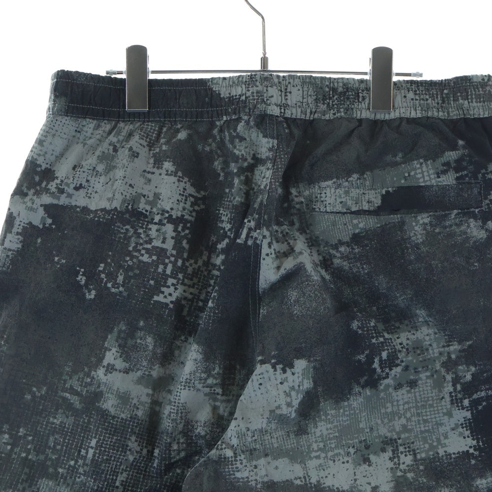 STONE ISLAND(ストーンアイランド) 24SS CAMOUFLAGE NYLON PANTS ロゴパッチ ガーメントダイ カモフラージュナイロンパンツ グレー 8015662E1