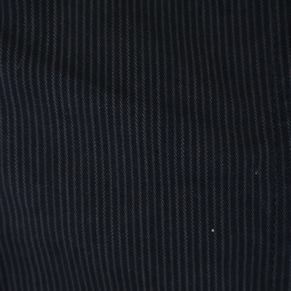 BALMAIN(バルマン) ストライプテーラードジャケット コットン バッヂ付き グレー T721 B508