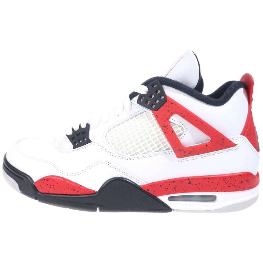 NIKE(ナイキ) AIR JORDAN 4 RETRO RED CEMENT DH6927-161 エアジョーダン レトロ レッドセメント ミッドカットスニーカー ホワイト/レッド US10.5/28.5cm