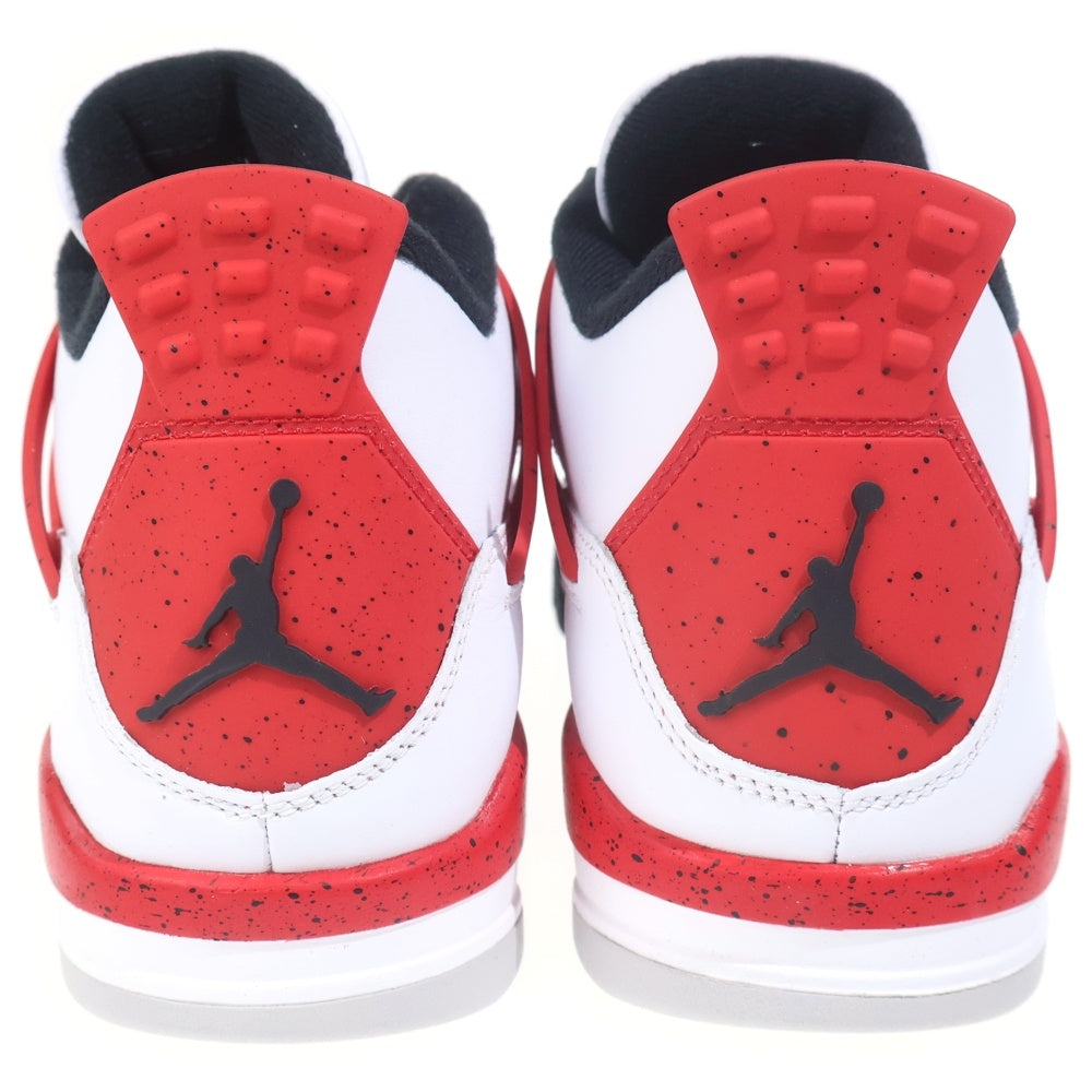 NIKE(ナイキ) AIR JORDAN 4 RETRO RED CEMENT DH6927-161 エアジョーダン レトロ レッドセメント ミッドカットスニーカー ホワイト/レッド US10.5/28.5cm