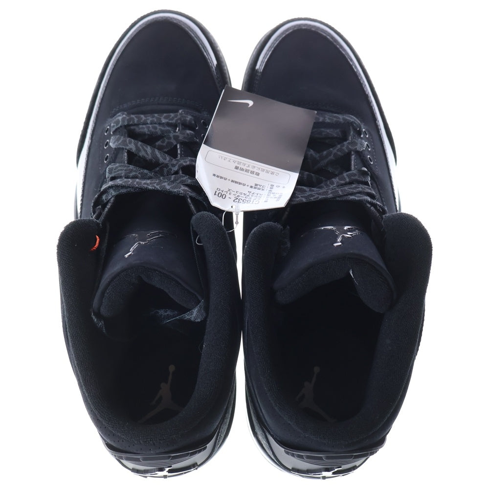 NIKE(ナイキ) AIR JORDAN 3 RETRO BLACK CAT CT8532-001 エアジョーダン3 レトロ ブラックキャット ミッドカットスニーカー ブラック US11/29cm