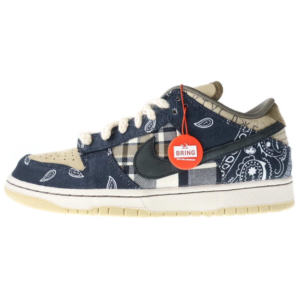 NIKE(ナイキ) ×TRAVIS SCOTT SB DUNK LOW PRM QS CACTUS JACK CT5053-001 トラヴィススコット SBダンクロー カクタスジャック ローカットスニーカー マルチ US9/27cm