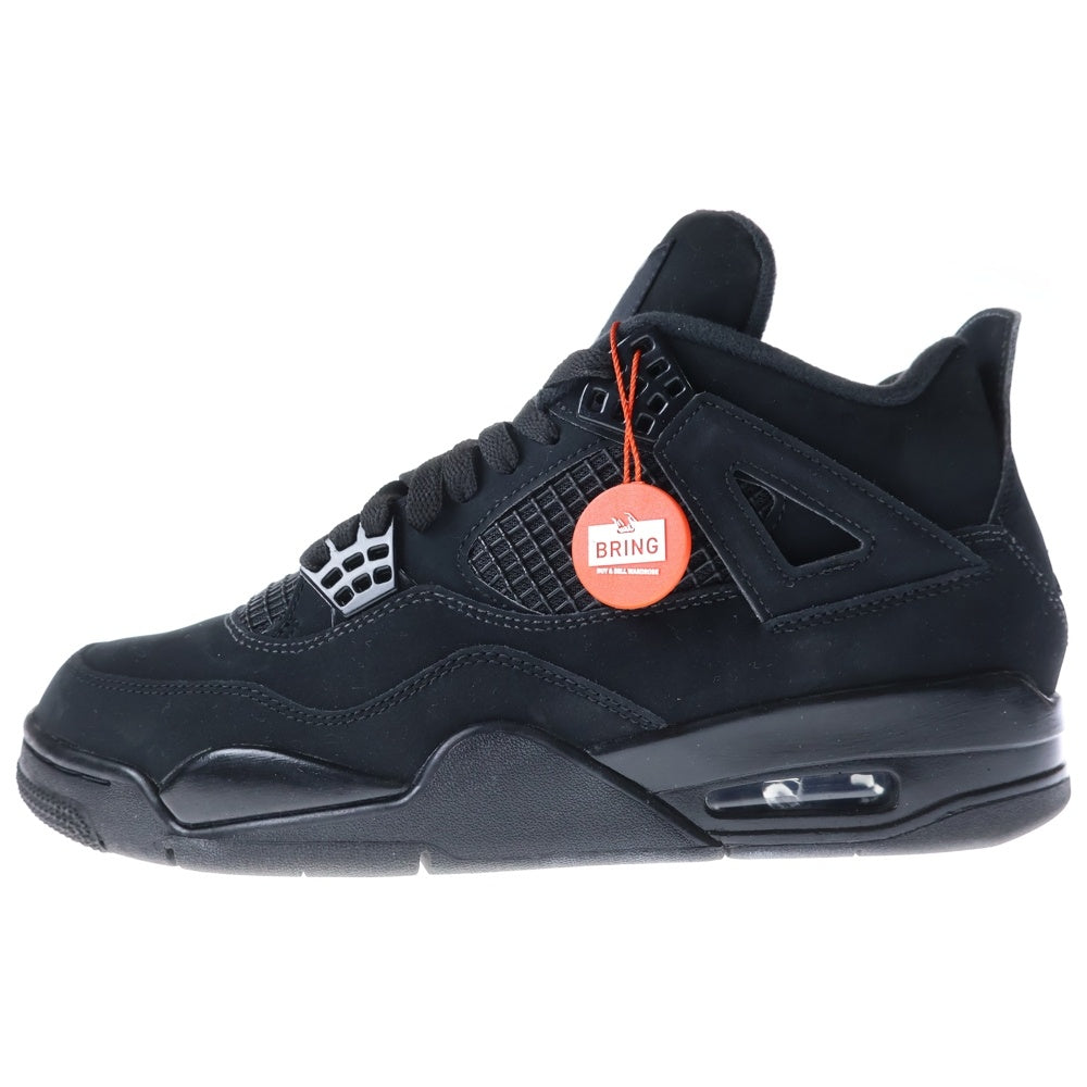 NIKE(ナイキ) AIR JORDAN 4 BLACK CAT エアジョーダン4 ブラックキャット ハイカットスニーカー ブラック US9/27cm CU1110-010