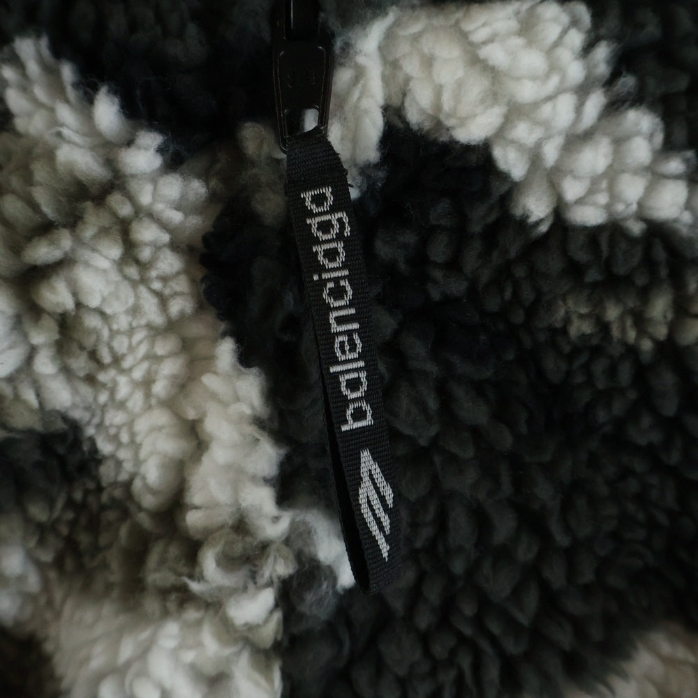 BALENCIAGA(バレンシアガ) Ski Zip-Up Hooded Teddy Jacket スキージップアップ フーディー テディジャケット グレー/カーキ/ホワイト 809469 TPQ11