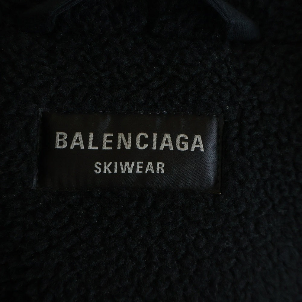 BALENCIAGA(バレンシアガ) Ski Zip-Up Hooded Teddy Jacket スキージップアップ フーディー テディジャケット グレー/カーキ/ホワイト 809469 TPQ11