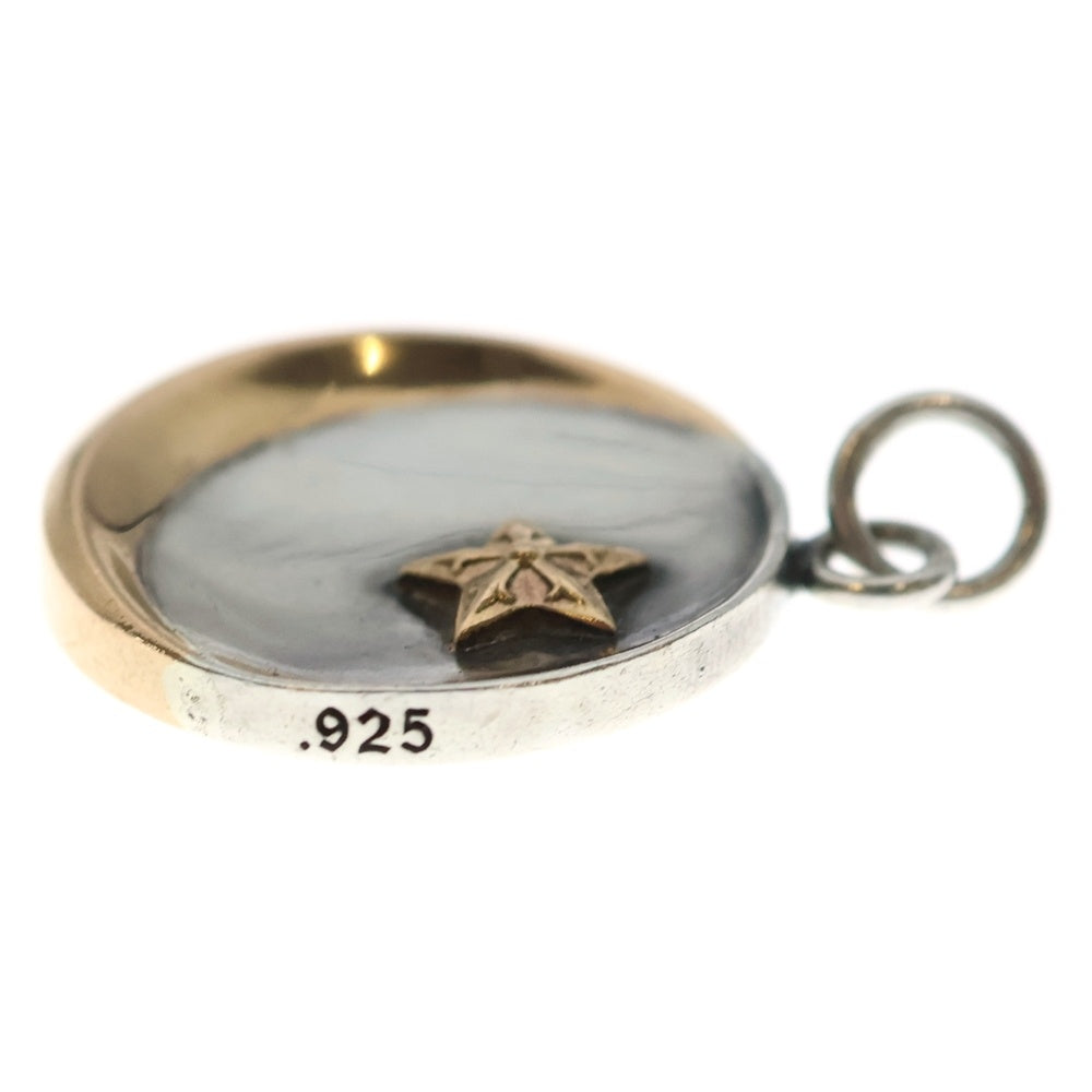 CHROME HEARTS(クロムハーツ) STAR CRESCENT スタークレセント シルバーゴールドコンビ ネックレストップ シルバー/ゴールド