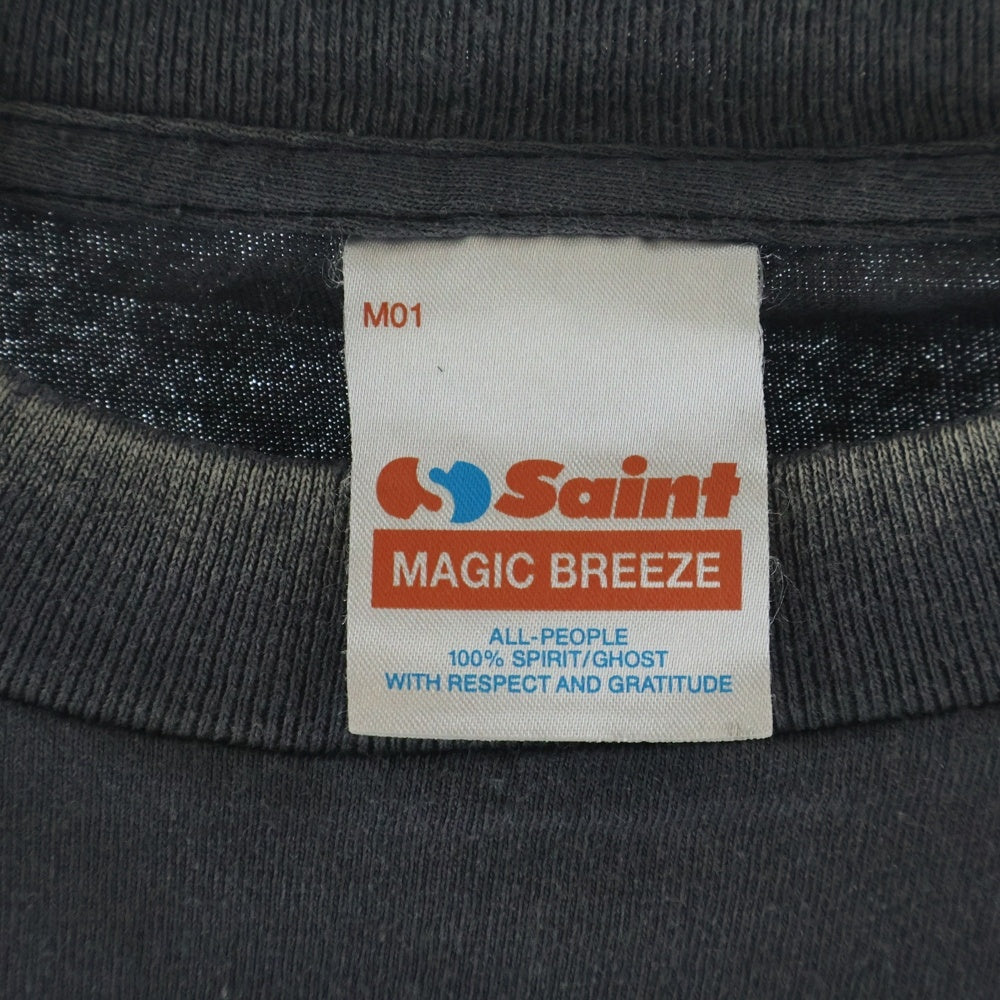 SAINT MICHAEL(セントマイケル) 25AW HE MATRIX GREEN SS TEE 半袖Tシャツ グレー SM-HR1-0000-C42