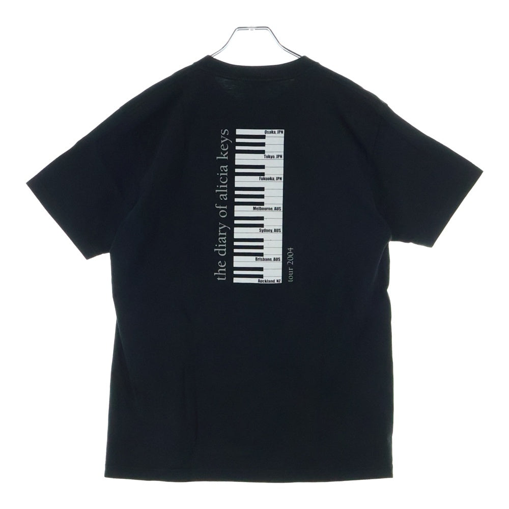 VINTAGE(ヴィンテージ) Alicia Keys The Diary Of Alicia Keys 両面プリント 半袖Tシャツ カットソー ブラック