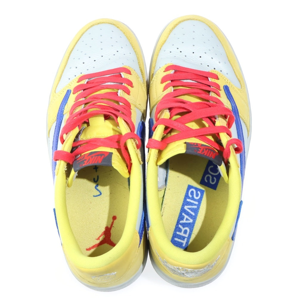 NIKE(ナイキ) ×TRAVIS SCOTT WMNS AIR JORDAN 1 RETRO LOW OG CANARY トラヴィススコット ウィメンズ エアジョーダン1 ローカットスニーカー イエロー US11/28cm DZ4137-700 レディース
