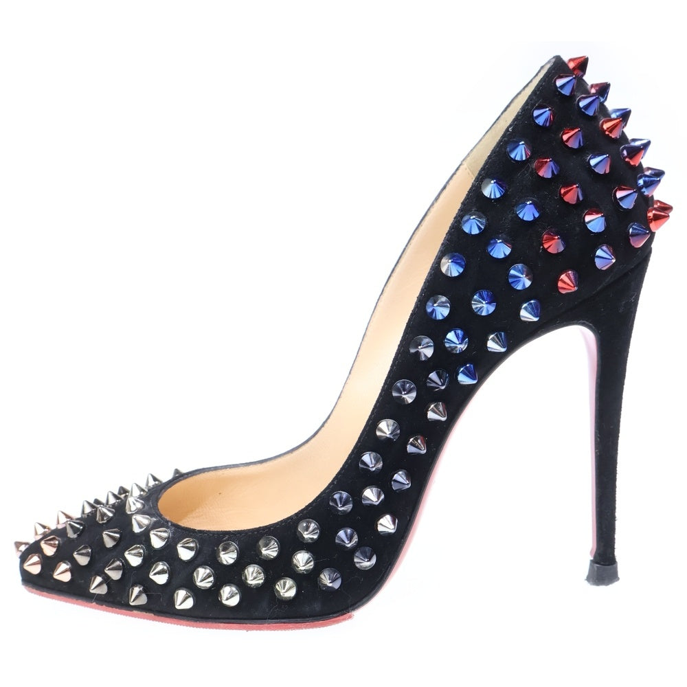 CHRISTIAN LOUBOUTIN(クリスチャンルブタン) スパイクスタッズ パンプス ハイヒール ブラック/シルバー レディース