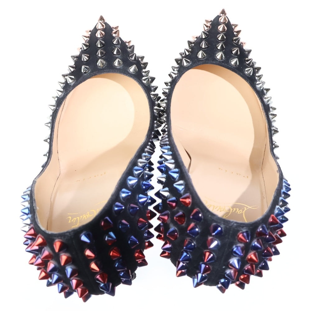 CHRISTIAN LOUBOUTIN(クリスチャンルブタン) スパイクスタッズ パンプス ハイヒール ブラック/シルバー レディース