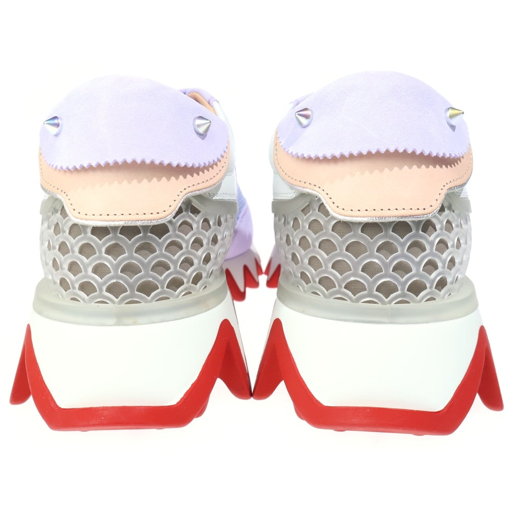CHRISTIAN LOUBOUTIN(クリスチャンルブタン) ルビーシャーク 厚底ローカットスニーカー パープル/ホワイト/レッド