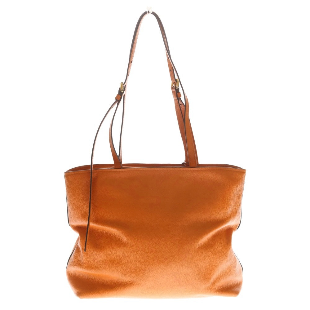 PRADA(プラダ) レザー トートバッグ オレンジ