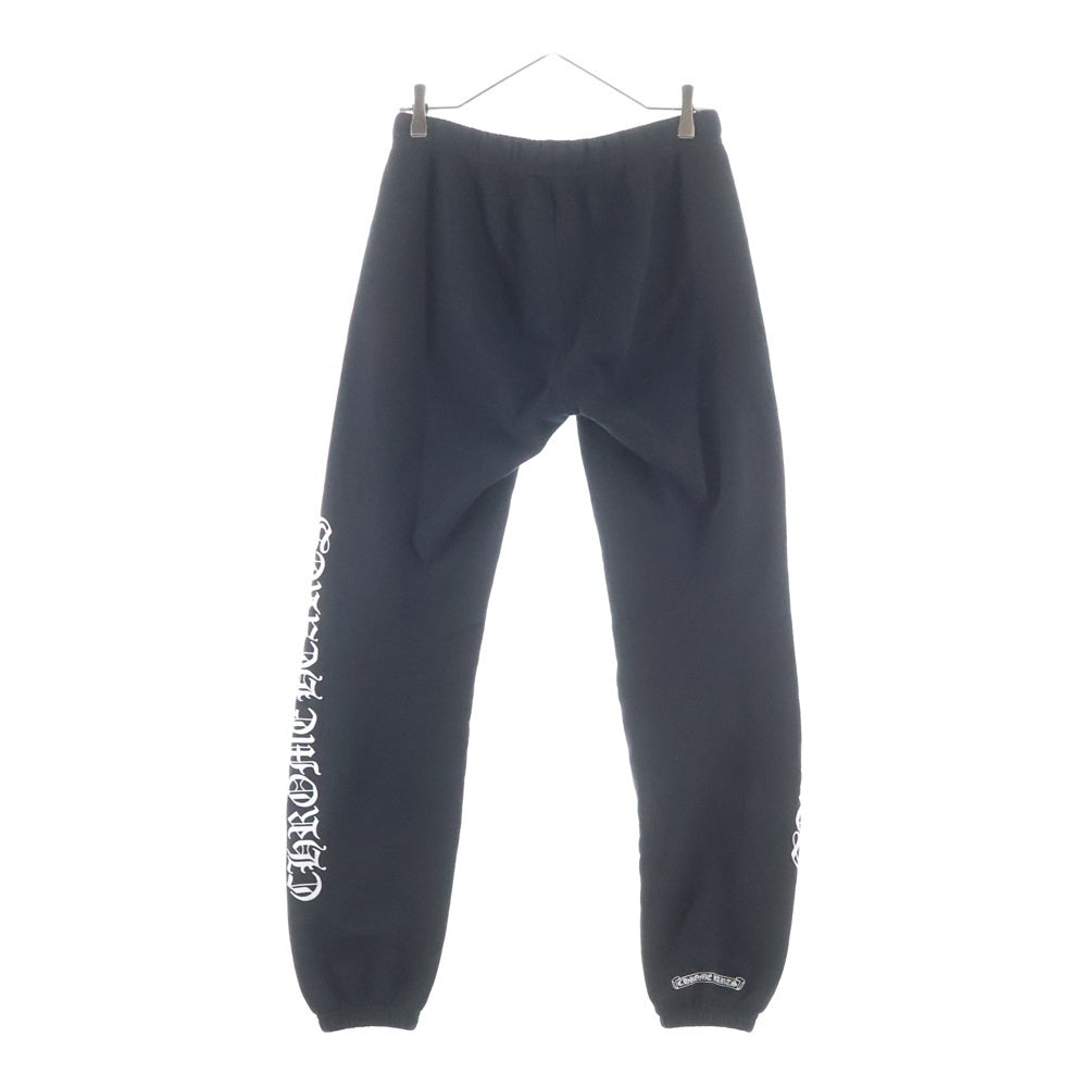 CHROME HEARTS(クロムハーツ) SWTSHRT PANTS フロントスクロールラベル サイドロゴ プリント スウェットパンツ ブラック