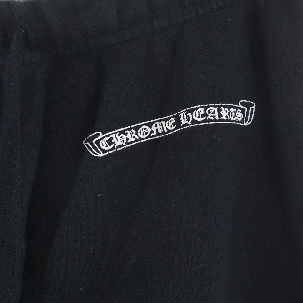 CHROME HEARTS(クロムハーツ) SWTSHRT PANTS フロントスクロールラベル サイドロゴ プリント スウェットパンツ ブラック
