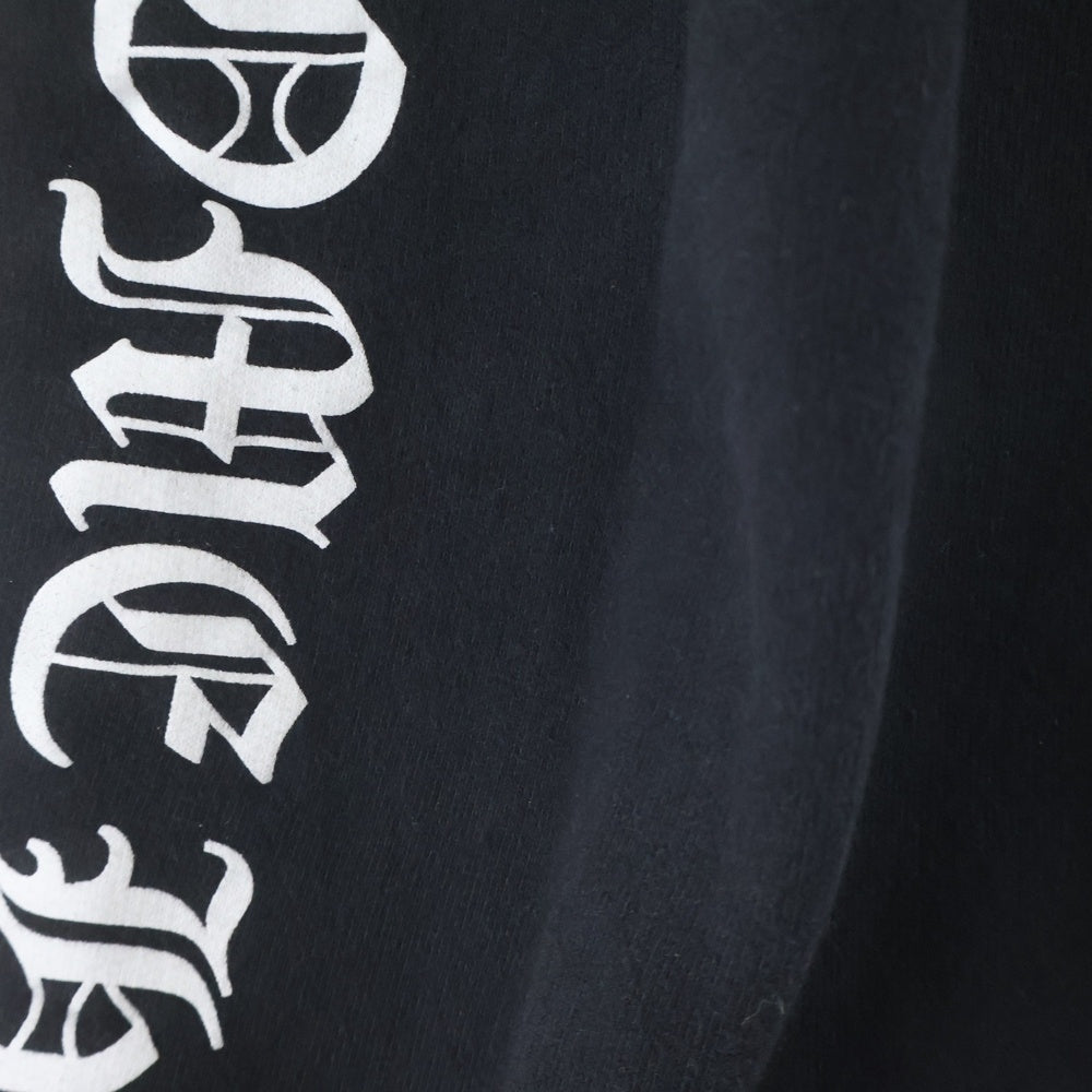 CHROME HEARTS(クロムハーツ) SWTSHRT PANTS フロントスクロールラベル サイドロゴ プリント スウェットパンツ ブラック