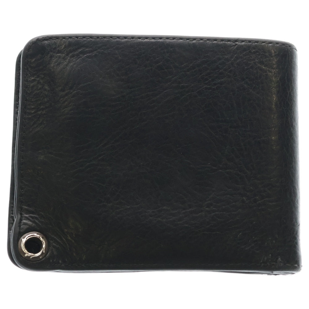 CHROME HEARTS(クロムハーツ) 1SNAP 1スナップ クロス ボールボタン レザーウォレット 財布 ブラック BCA361