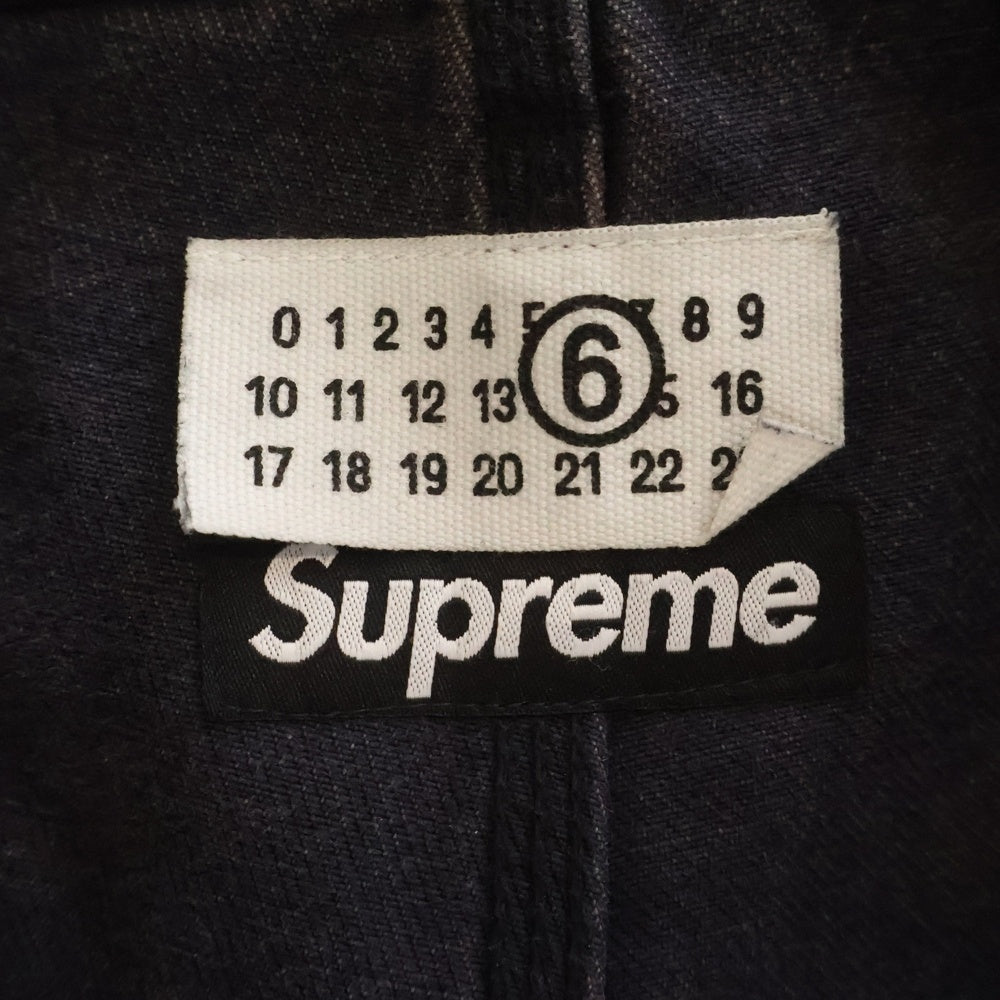 SUPREME(シュプリーム) 24SS ×MM6 Maison Margiel Foil Double Knee Painter Pant フォイル ダブルニー デニムペインターパンツ ブラック