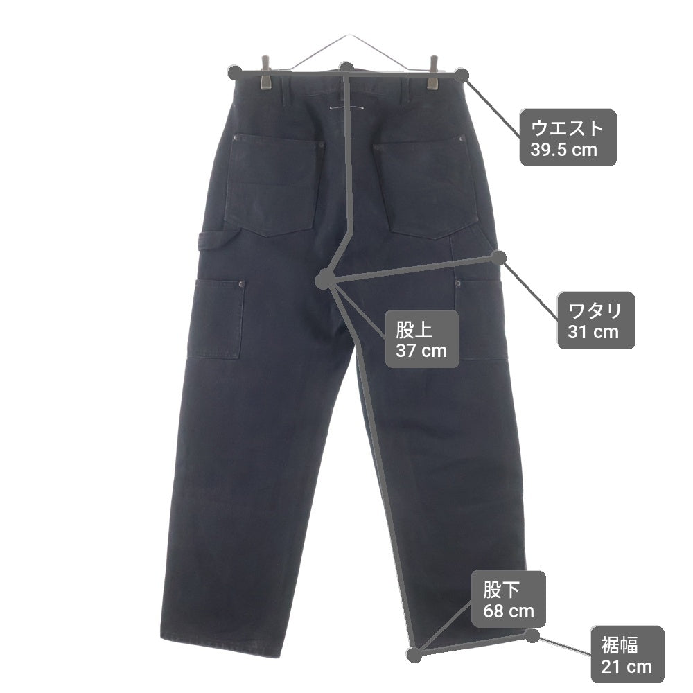SUPREME(シュプリーム) 24SS ×MM6 Maison Margiel Foil Double Knee Painter Pant フォイル ダブルニー デニムペインターパンツ ブラック