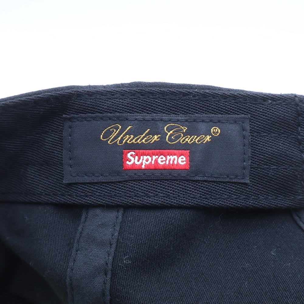 SUPREME(シュプリーム) ×UNDERCOVER Studded 6-Panel アンダーカバー スタッズ 6パネルキャップ 帽子 ブラック