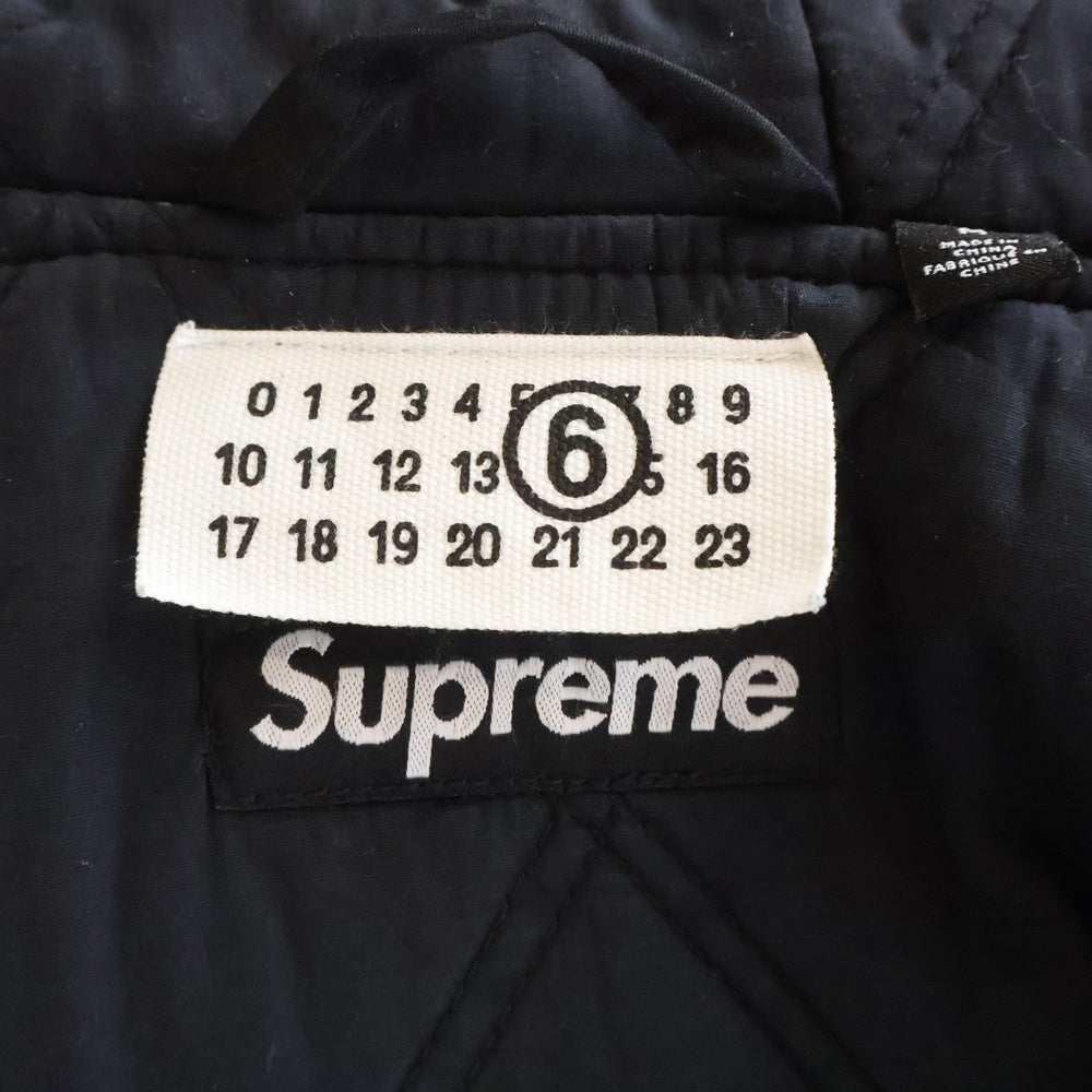 SUPREME(シュプリーム) 24SS ×MM6 Maison Margiela Foil Hooded Work Jacket フォイル フーデッドワークジャケット ブラック